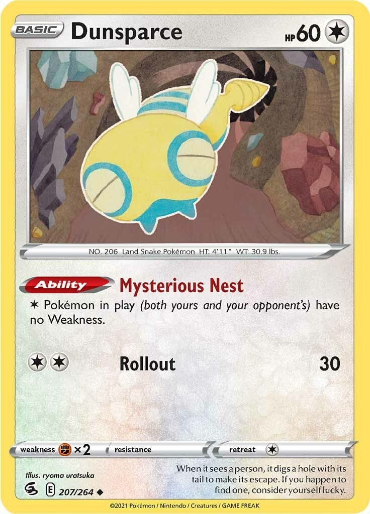 Dunsparce (SWSH08: Fusion Strike) (207/264) 