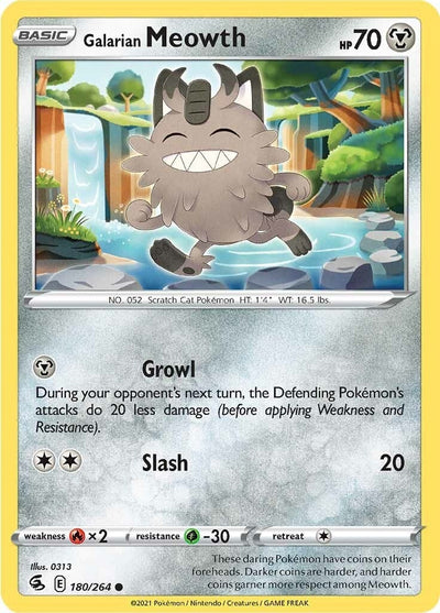 Galarian Meowth (SWSH08: Fusion Strike) (180/264)