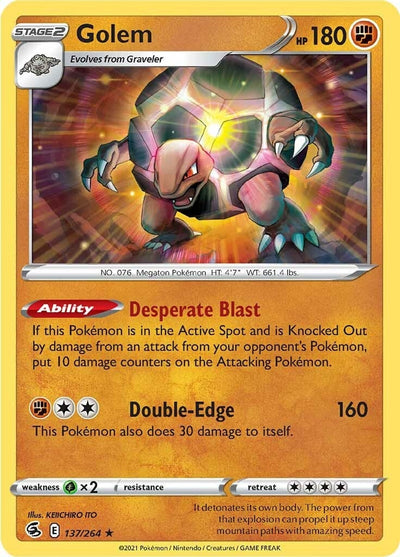 Golem (SWSH08: Fusion Strike) (137/264) 
