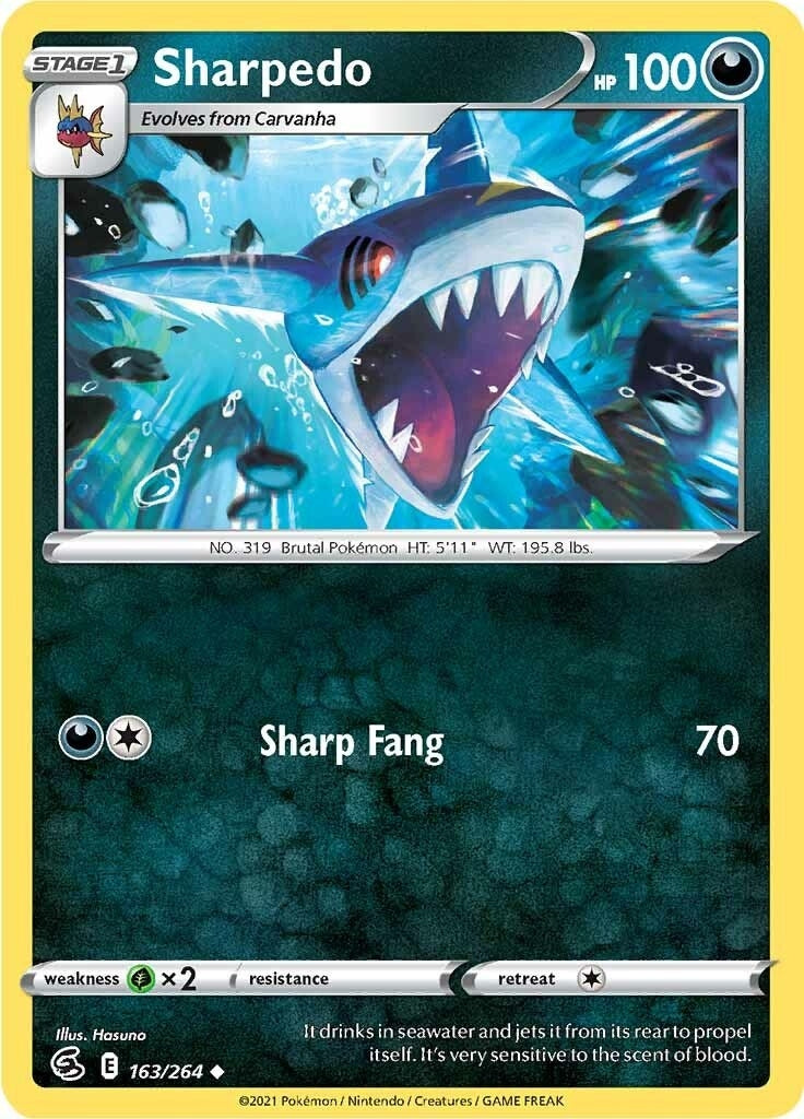 Sharpedo (SWSH08: Fusion Strike) (163/264)