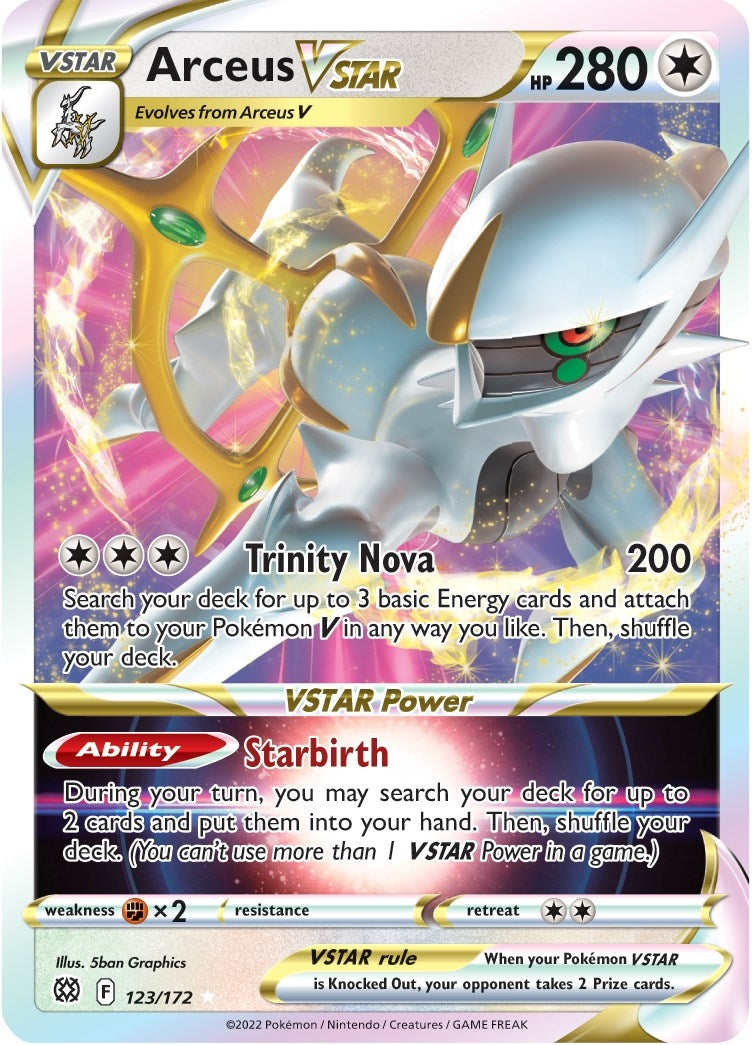 Arceus VSTAR (SWSH09: Brilliant Stars) (123/172) 