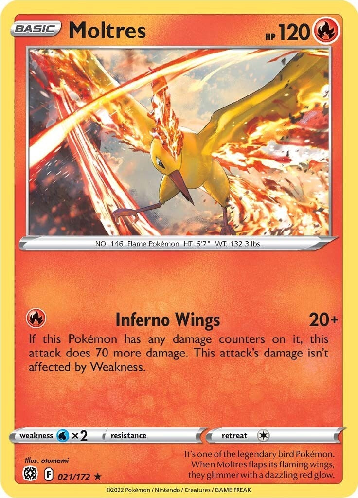 Moltres (SWSH09: Brilliant Stars) (021/172) 