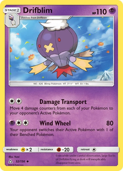 Image for Drifblim (SM - Ultra Prism) (52/156) - Pokemon