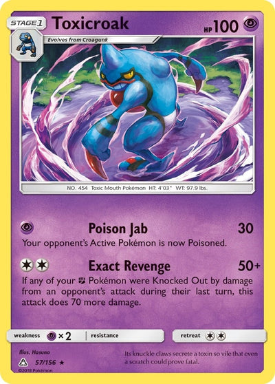 Image for Toxicroak (SM - Ultra Prism) (57/156) - Pokemon