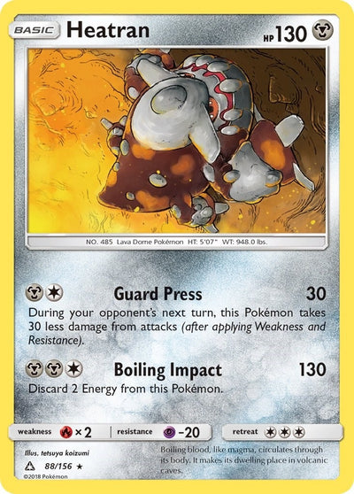 Image for Heatran (SM - Ultra Prism) (88/156) - Pokemon