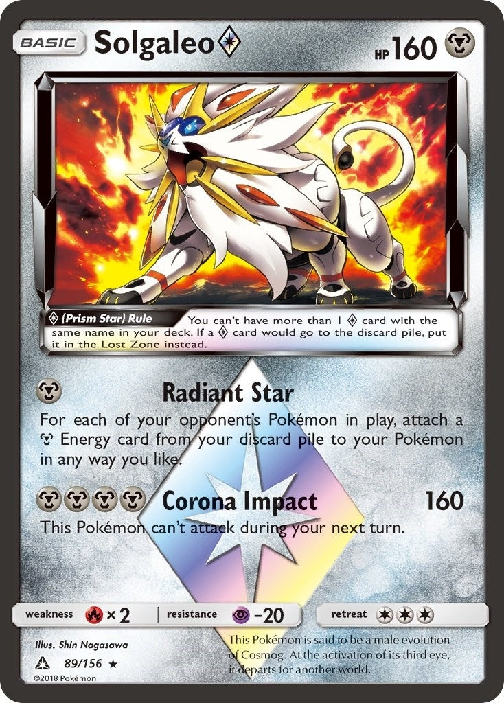 Image for Solgaleo Prism Star (SM - Ultra Prism) (89/156) - Pokemon