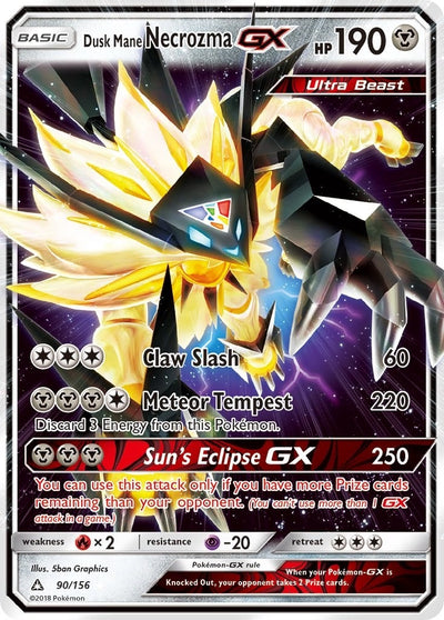 Image for Dusk Mane Necrozma GX (SM - Ultra Prism) (90/156) - Pokemon