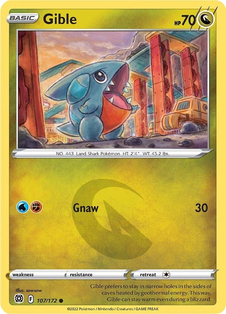 Gible (SWSH09: Brilliant Stars) (107/172) 
