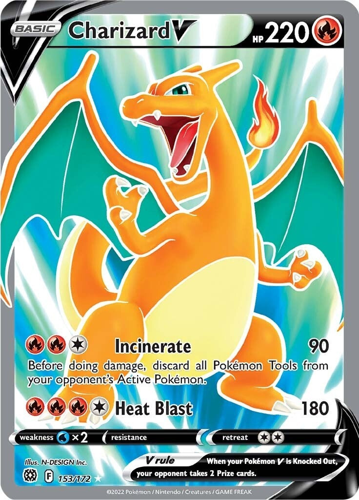 Charizard V (Full Art) (SWSH09: Brilliant Stars) (153/172) 