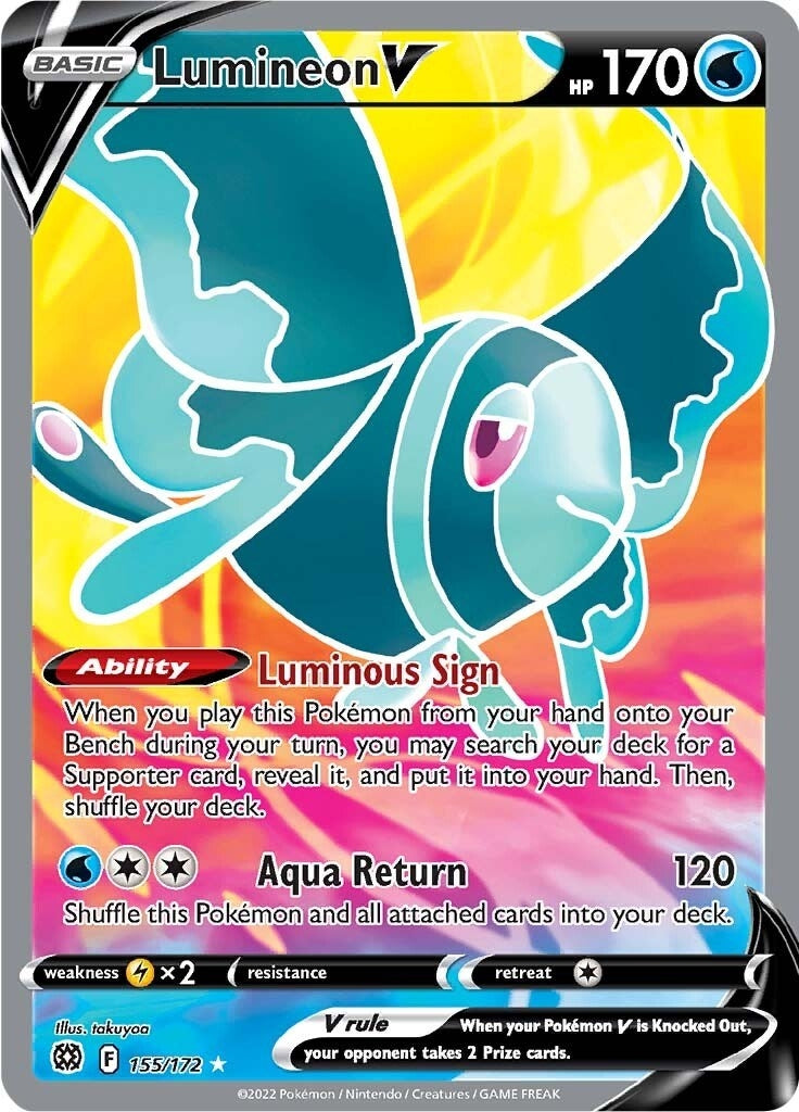 Lumineon V (Full Art) (SWSH09: Brilliant Stars) (155/172) 