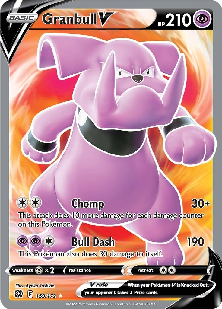 Granbull V (Full Art) (SWSH09: Brilliant Stars) (159/172) 