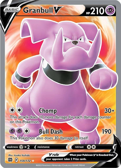 Granbull V (Full Art) (SWSH09: Brilliant Stars) (159/172) 