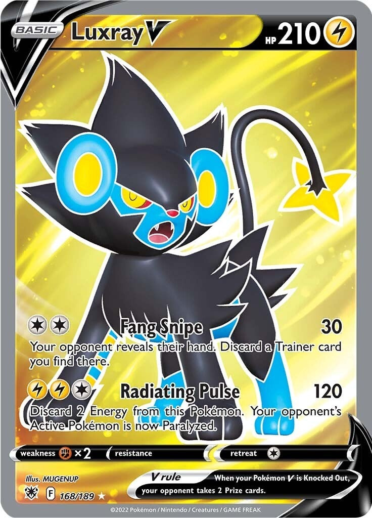 Luxray V (Full Art) (SWSH10: Astral Radiance) (168/189)