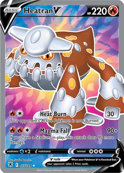 Heatran V (Full Art) (SWSH10: Astral Radiance) (165/189)
