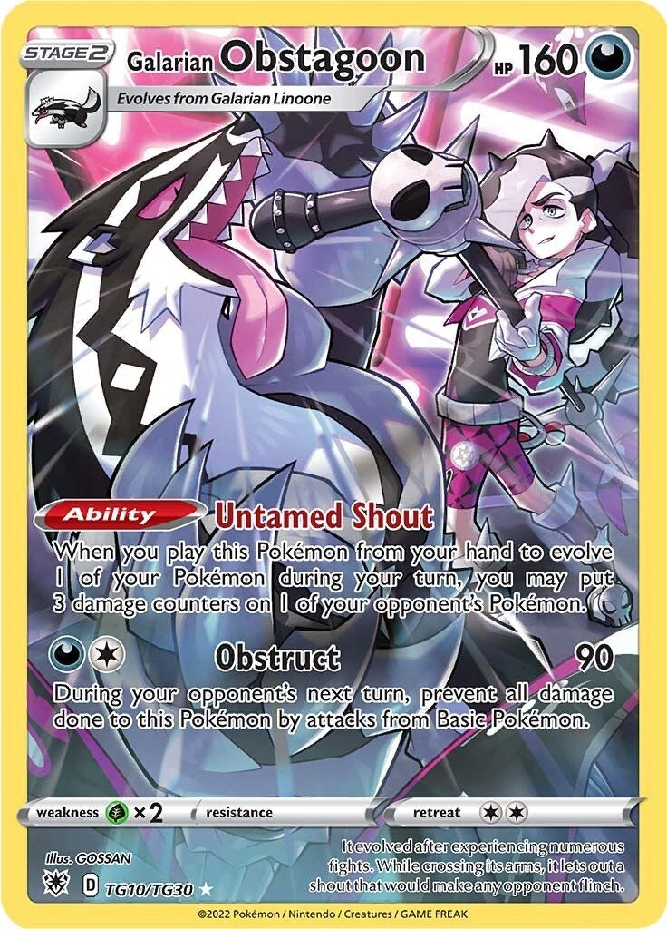 Galarian Obstagoon (SWSH10: Astral Radiance Trainer Gallery) (TG10/TG30)