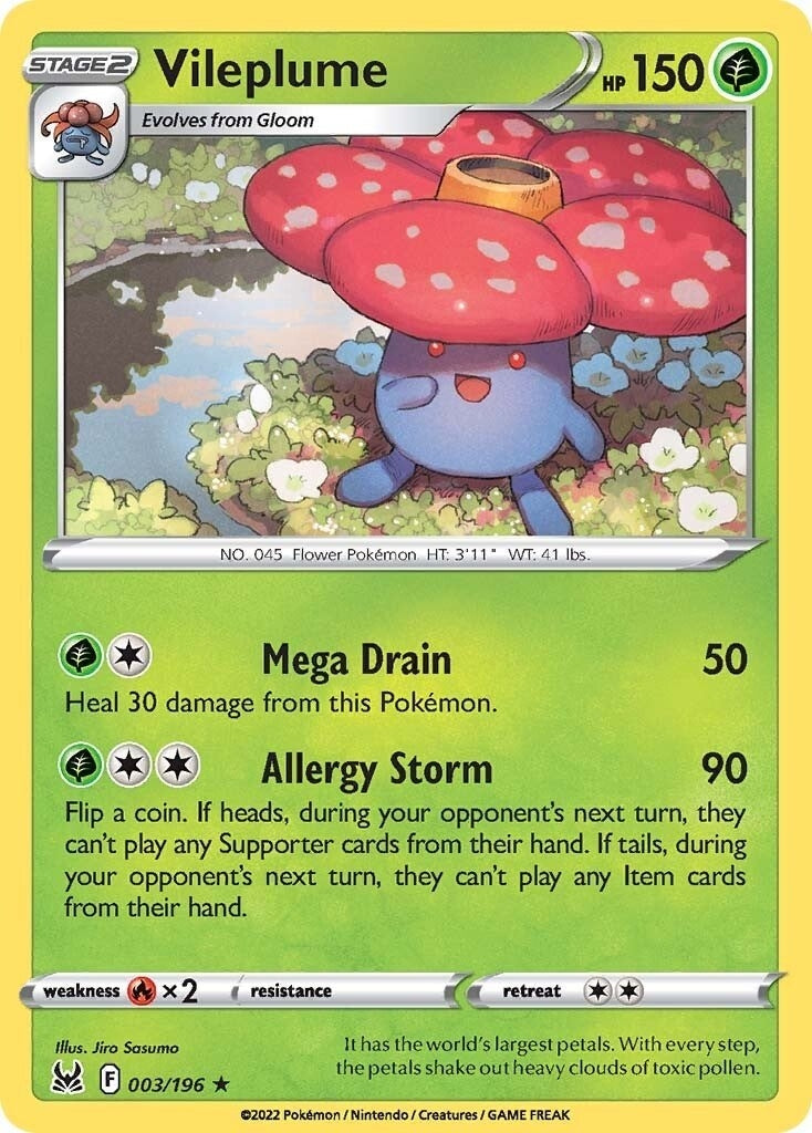 Vileplume (SWSH11: Lost Origin) (003/196)