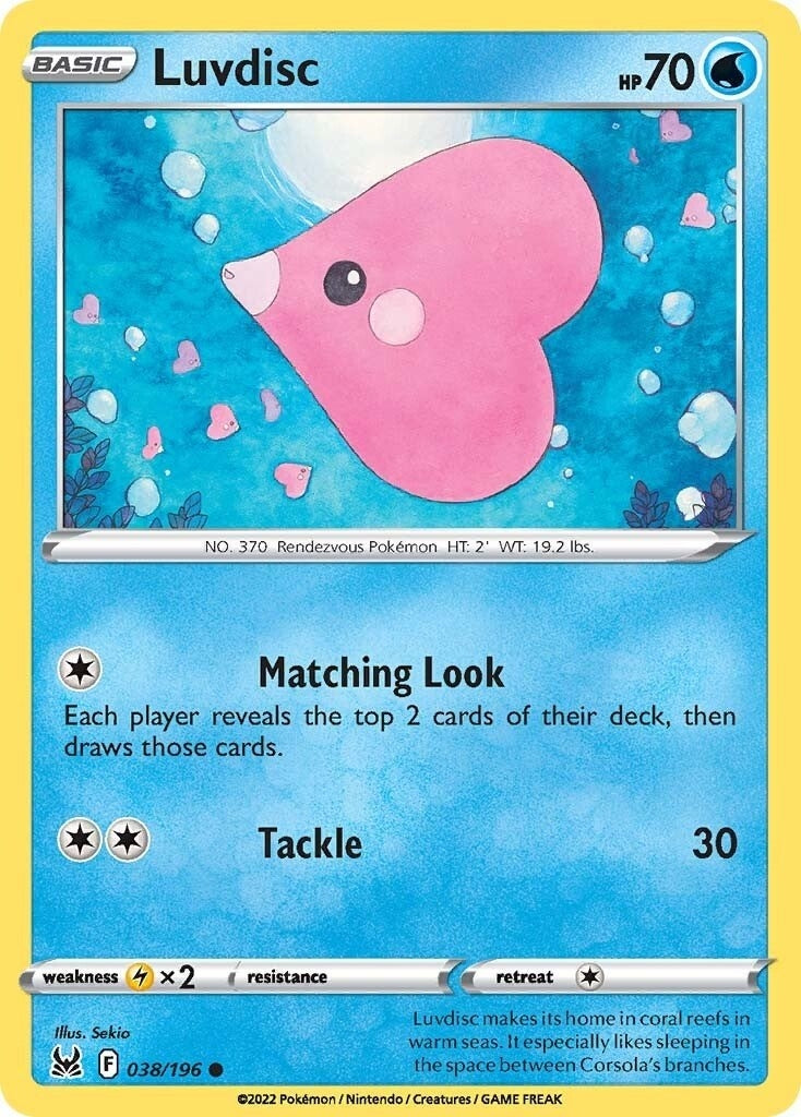 Luvdisc (SWSH11: Lost Origin) (038/196)