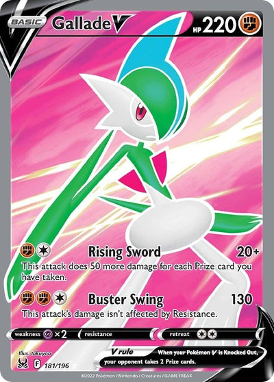 Gallade V (Full Art) (SWSH11: Lost Origin) (181/196)