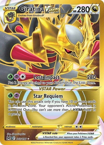 Giratina VSTAR (212) (Secret) (SWSH11: Lost Origin) (212/196) 