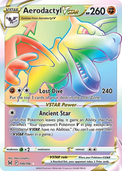 Aerodactyl VSTAR (Secret) (SWSH11: Lost Origin) (199/196)