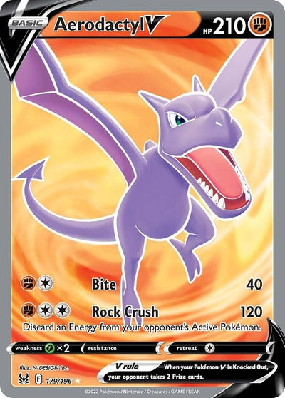 Aerodactyl V (Full Art) (SWSH11: Lost Origin) (179/196)