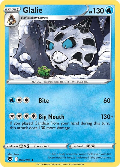 Glalie (SWSH12: Silver Tempest) (042/195) 
