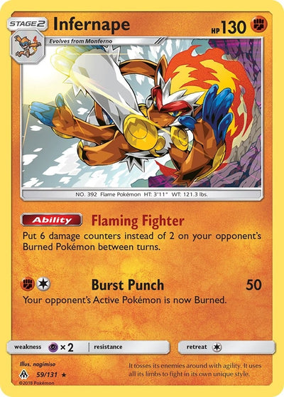 Image for Infernape (SM - Forbidden Light) (59/131) - Pokemon