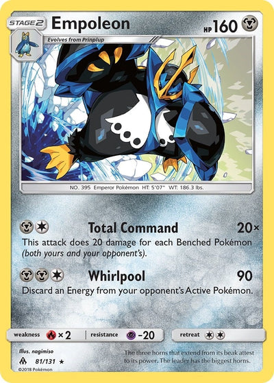 Image for Empoleon (SM - Forbidden Light) (81/131) - Pokemon