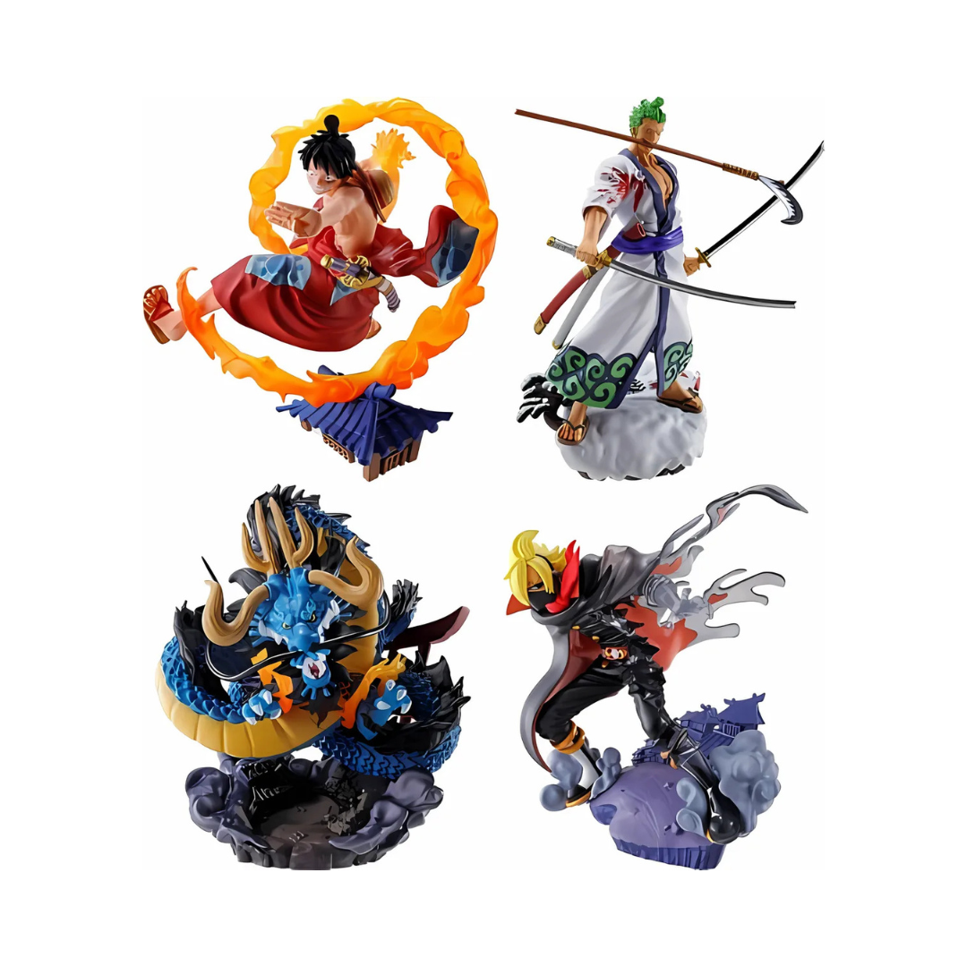 One Piece Petitrama PVC Mini-Statue Re Birth Wano Kuni Vol. 1 Set 9cm