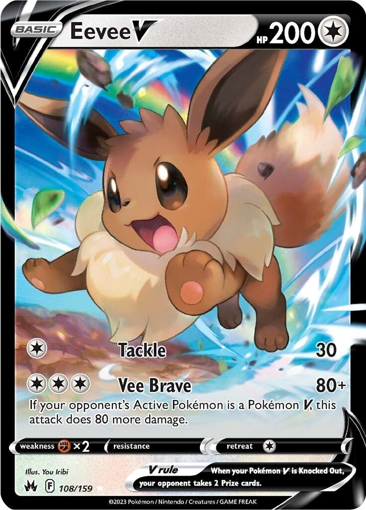Eevee V (Crown Zenith) (108/159) 