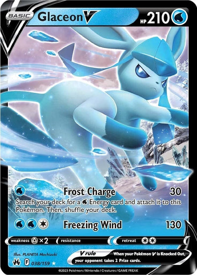 Glaceon V (Crown Zenith) (038/159) 
