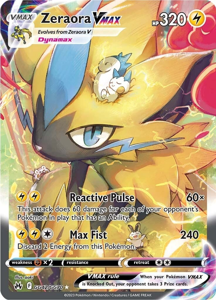 Zeraora VMAX (Crown Zenith: Galarian Gallery) (GG42/GG70)