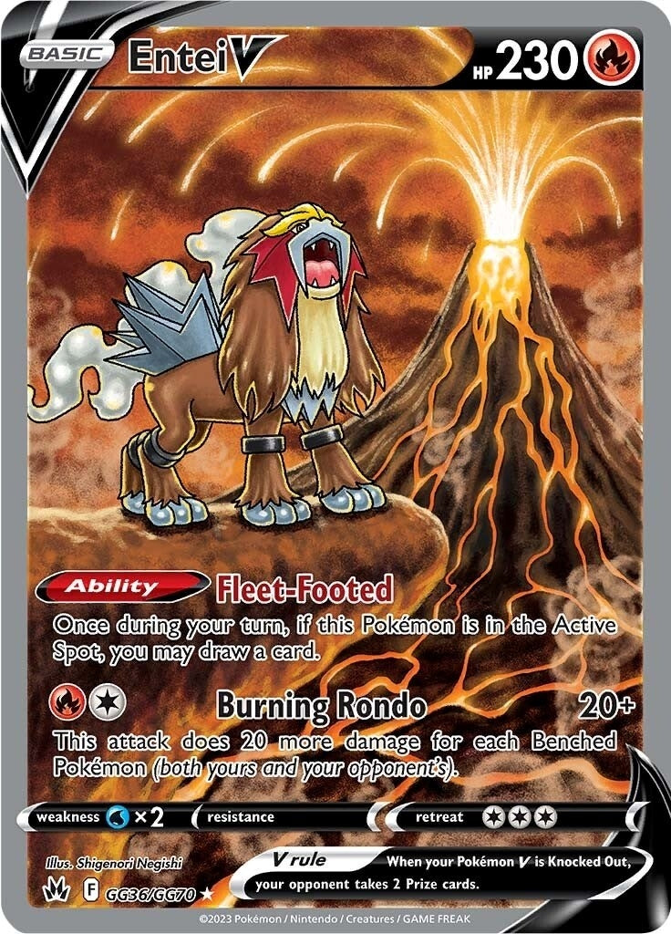 Entei V (Crown Zenith: Galarian Gallery) (GG36/GG70)