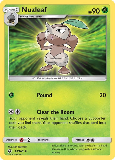 Image for Nuzleaf (SM - Celestial Storm) (13/168) - Pokemon