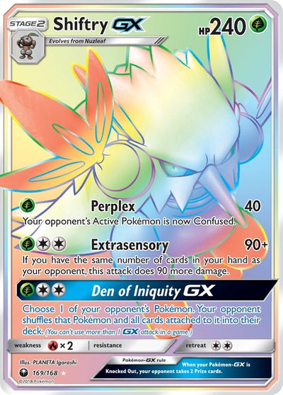 Image for Shiftry GX (Secret) (SM - Celestial Storm) (169/168) - Pokemon