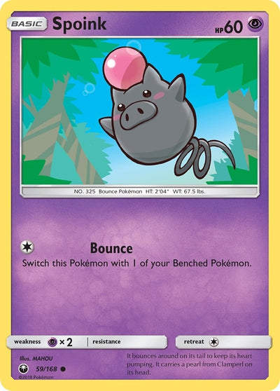 Image for Spoink (SM - Celestial Storm) (59/168) - Pokemon
