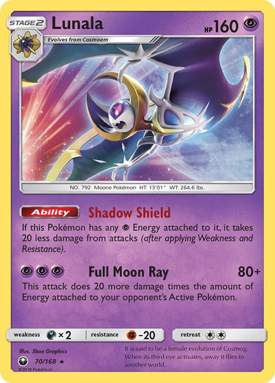Image for Lunala (SM - Celestial Storm) (70/168) - Pokemon