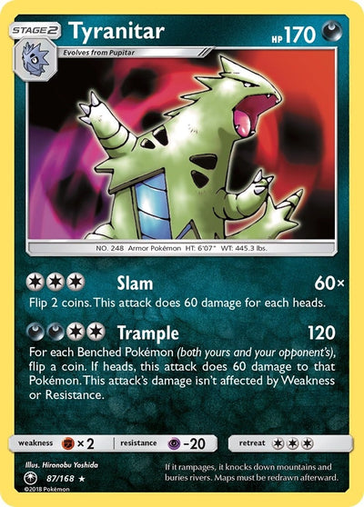 Image for Tyranitar (SM - Celestial Storm) (87/168) - Pokemon