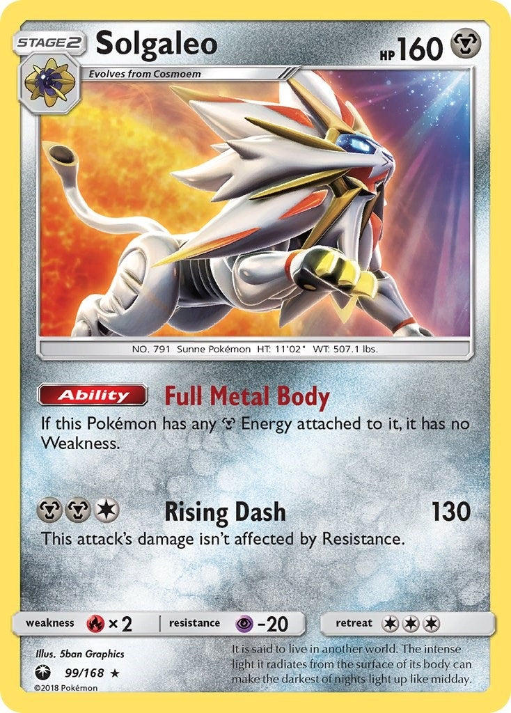 Image for Solgaleo (SM - Celestial Storm) (99/168) - Pokemon