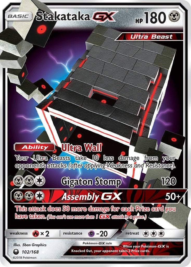 Image for Stakataka GX (SM - Celestial Storm) (102/168) - Pokemon