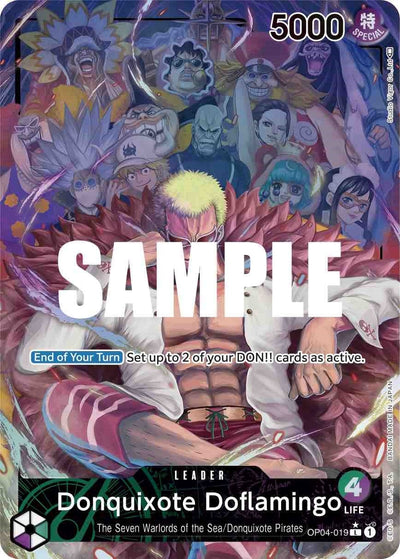 Donquixote Doflamingo (019) (Alternate Art) (Kingdoms of Intrigue) (OP04-019)