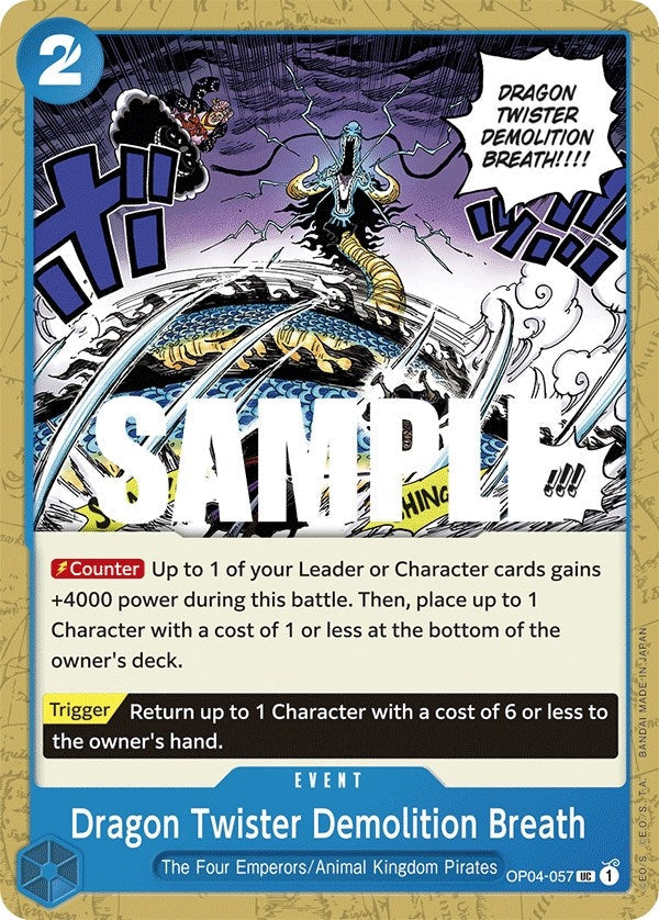 Dragon Twister Demolition Breath (Kingdoms of Intrigue) (OP04-057) 