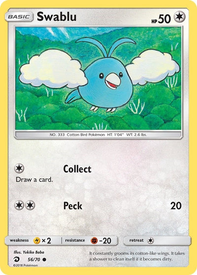 Image for Swablu (56) (Dragon Majesty) (56/70) - Pokemon
