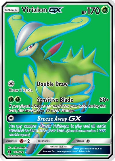 Image for Virizion GX (Full Art) (SM - Lost Thunder) (197/214) - Pokemon