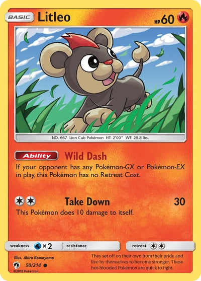 Image for Litleo (SM - Lost Thunder) (50/214) - Pokemon