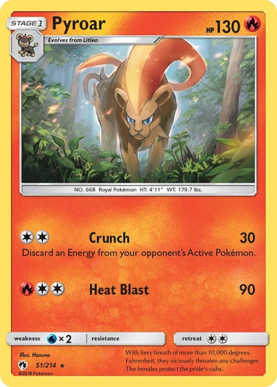 Image for Pyroar (SM - Lost Thunder) (51/214) - Pokemon