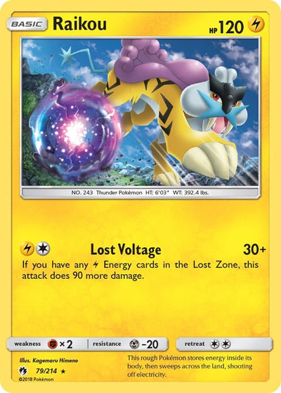 Image for Raikou (SM - Lost Thunder) (79/214) - Pokemon