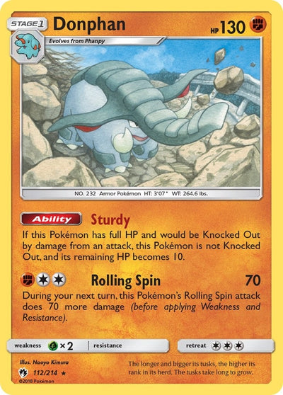 Image for Donphan (SM - Lost Thunder) (112/214) - Pokemon