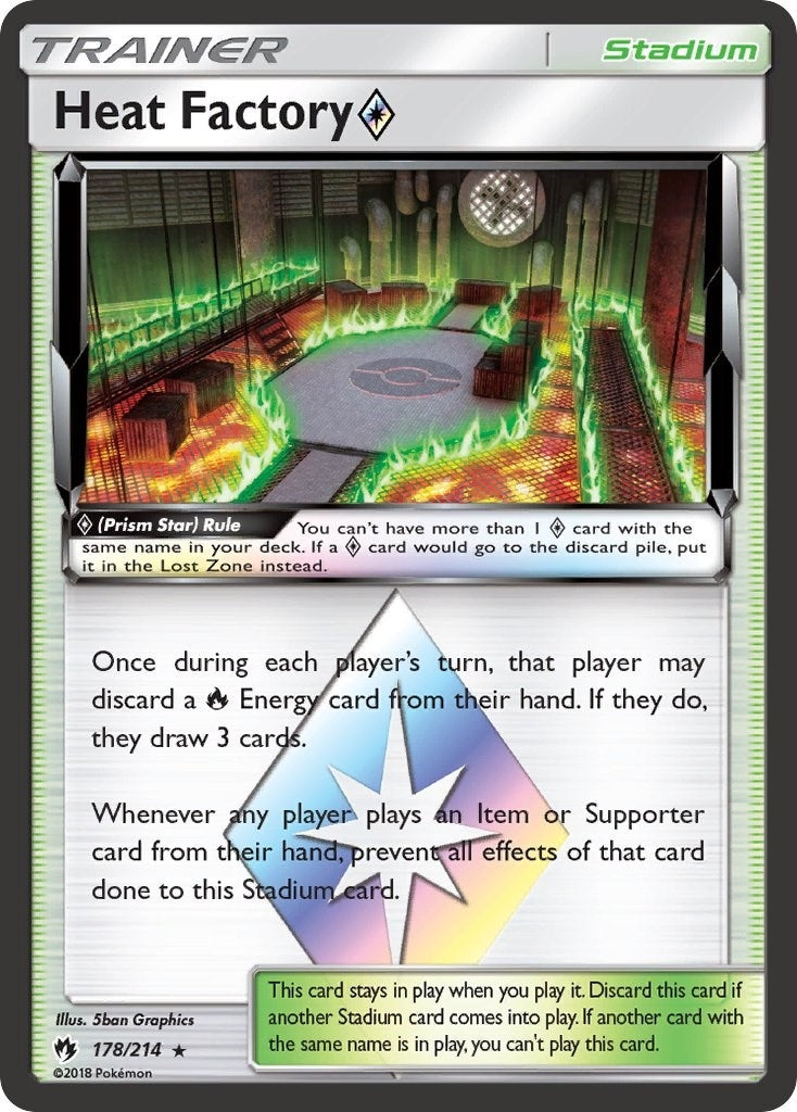 Image for Heat Factory Prism Star (SM - Lost Thunder) (178/214) - Pokemon