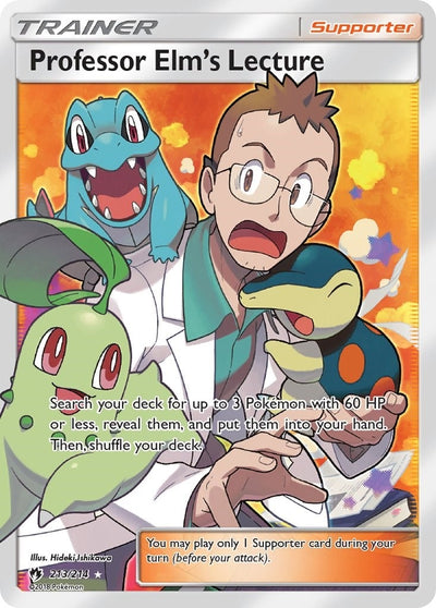 Image for Professor Elm's Lecture (Full Art) (SM - Lost Thunder) (213/214) - Pokemon